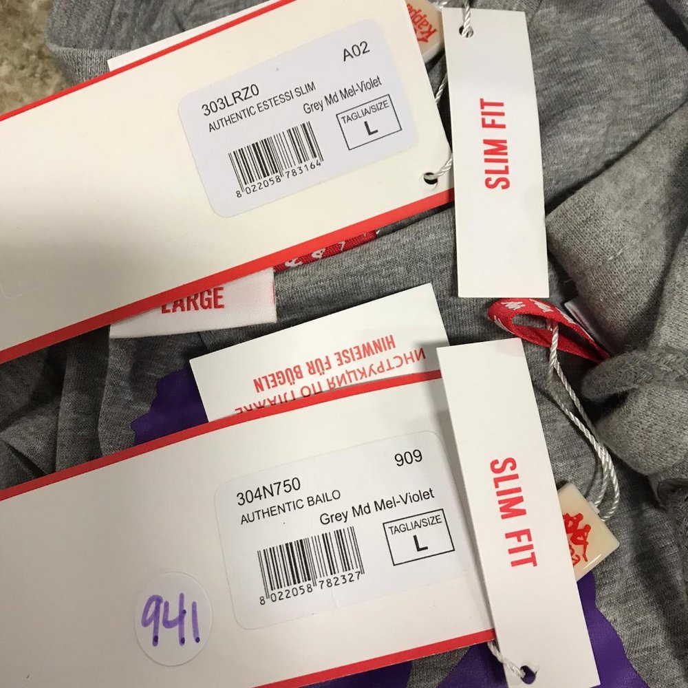 NWT Kappa 1 piece T SHIRT ONLY (pants sold) Men tee slim fit L - Picture 3 of 3